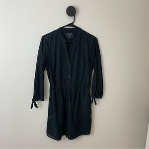 Abercrombie & Fitch Black Shirt Dress Small